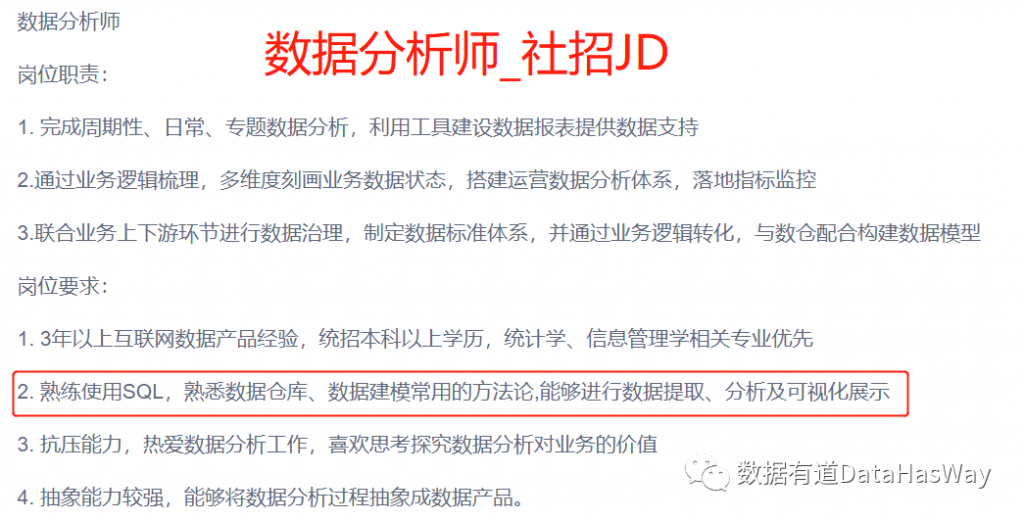 数据分析岗,MySQL,Hadoop,大数据技能,Hive SQL