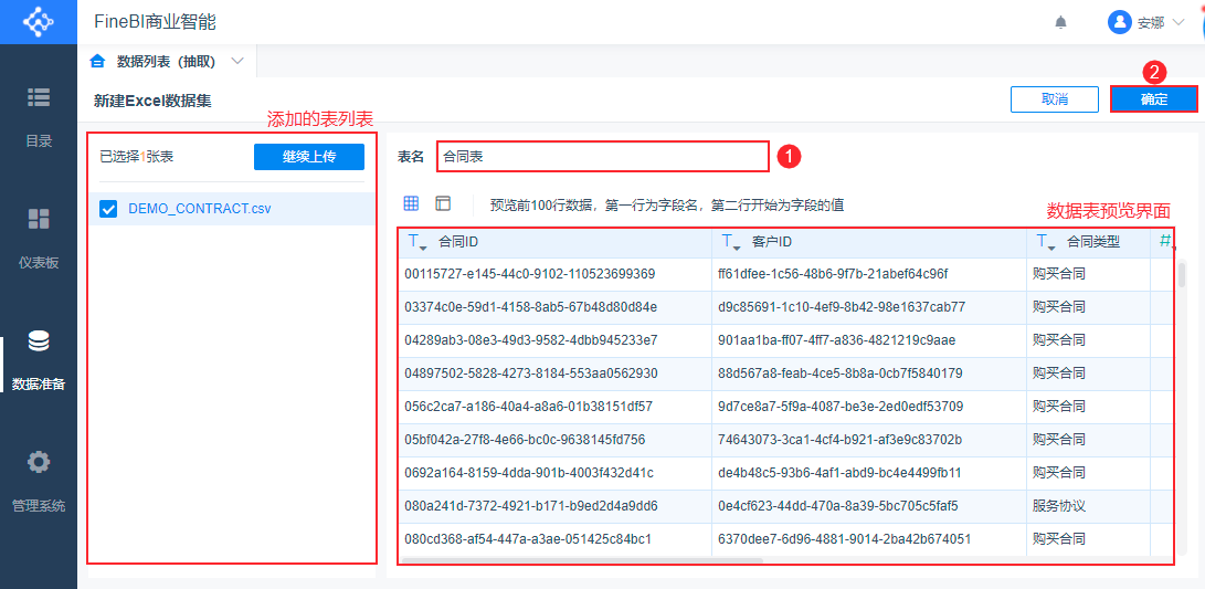 finebi入门,仪表板,数据准备,可视化分析